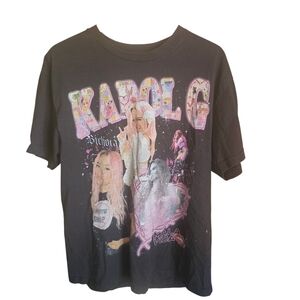 Karol G Graphic Tee Bichota Tour Style Shirt Black Womens Medium